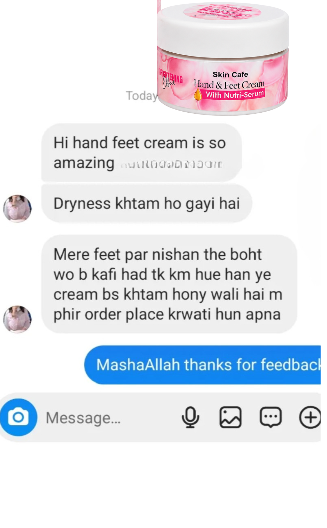 HAND FEET WHITENING CREAM (100 % RESULTS )