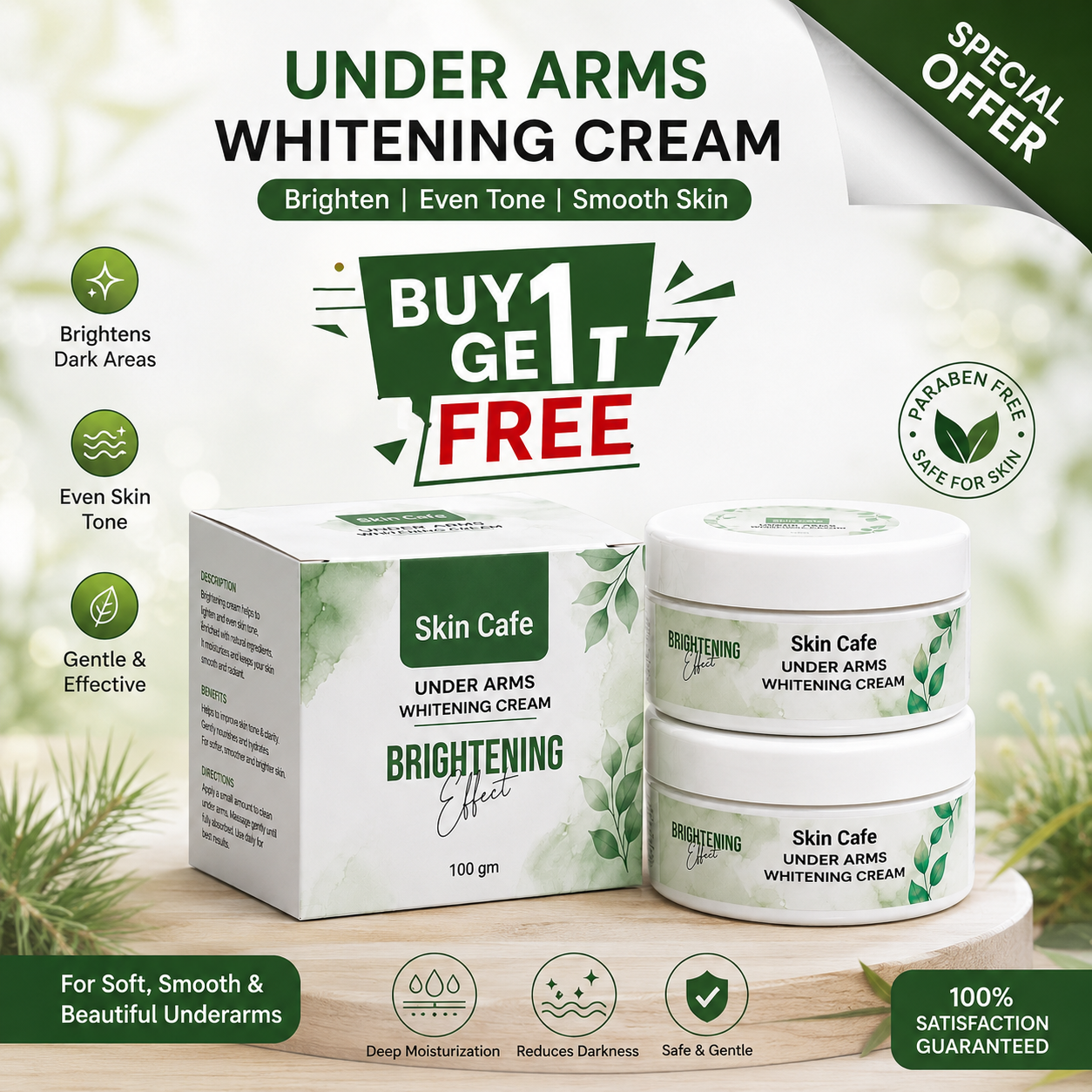 UNDER ARMS PRIVATE PARTS WHITENING CREAM