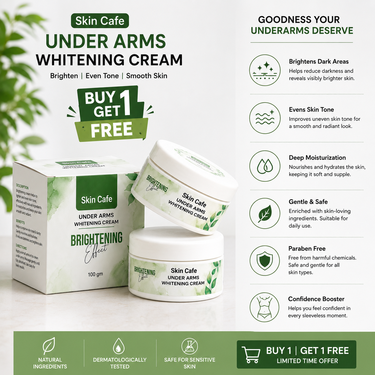 UNDER ARMS PRIVATE PARTS WHITENING CREAM