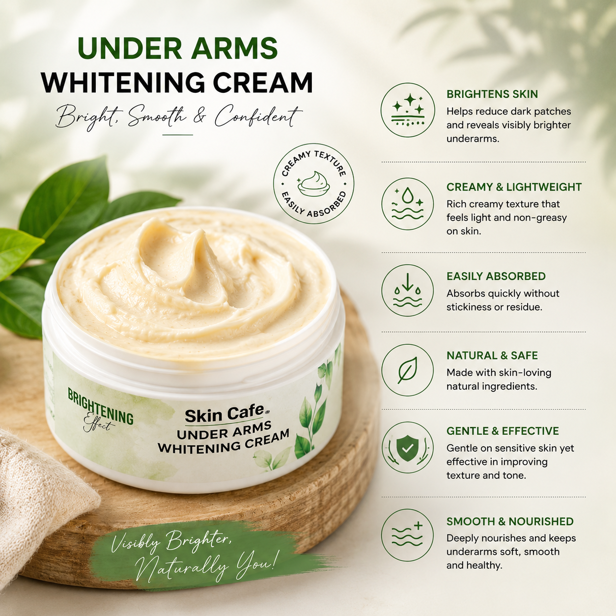 UNDER ARMS PRIVATE PARTS WHITENING CREAM
