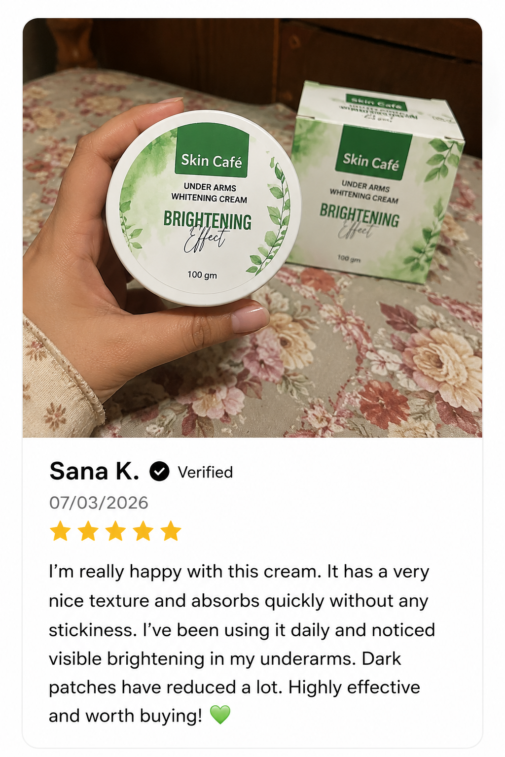 UNDER ARMS PRIVATE PARTS WHITENING CREAM