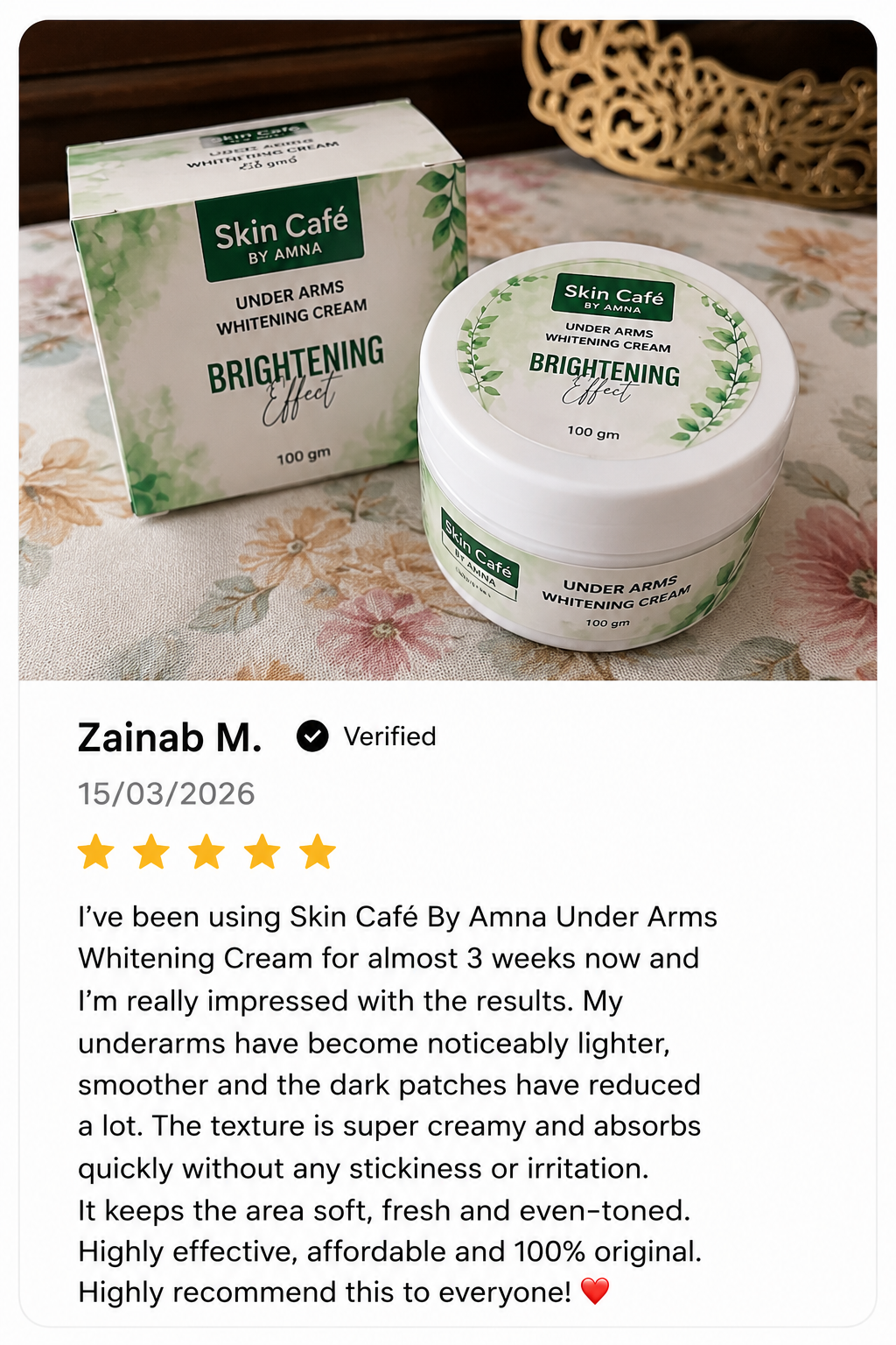 UNDER ARMS PRIVATE PARTS WHITENING CREAM