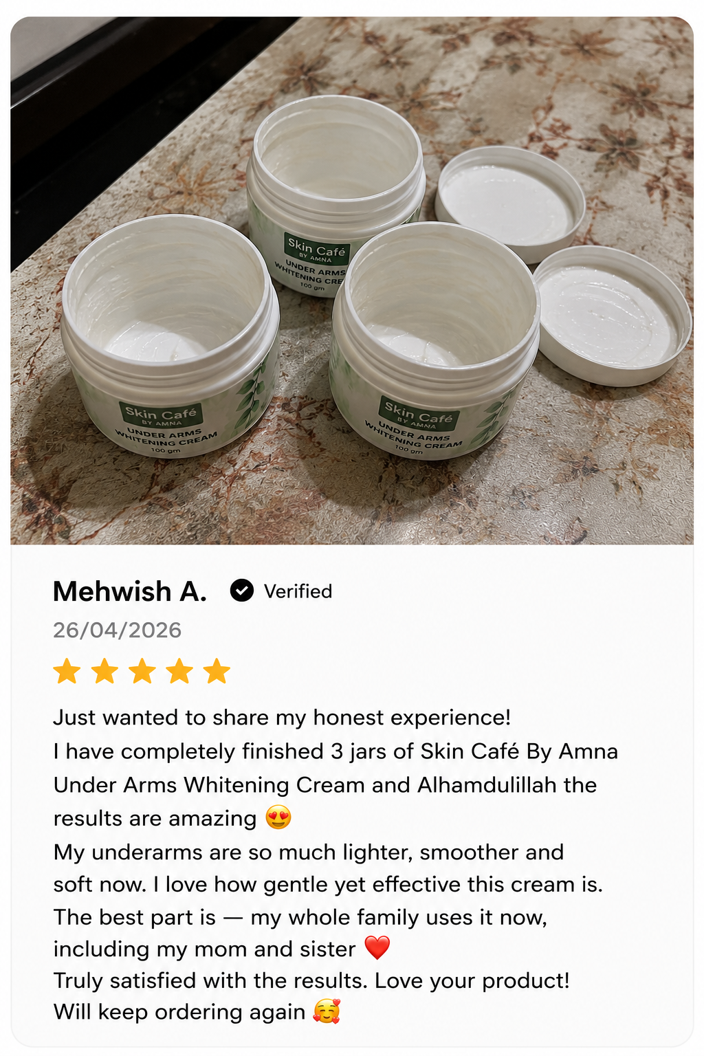 UNDER ARMS PRIVATE PARTS WHITENING CREAM