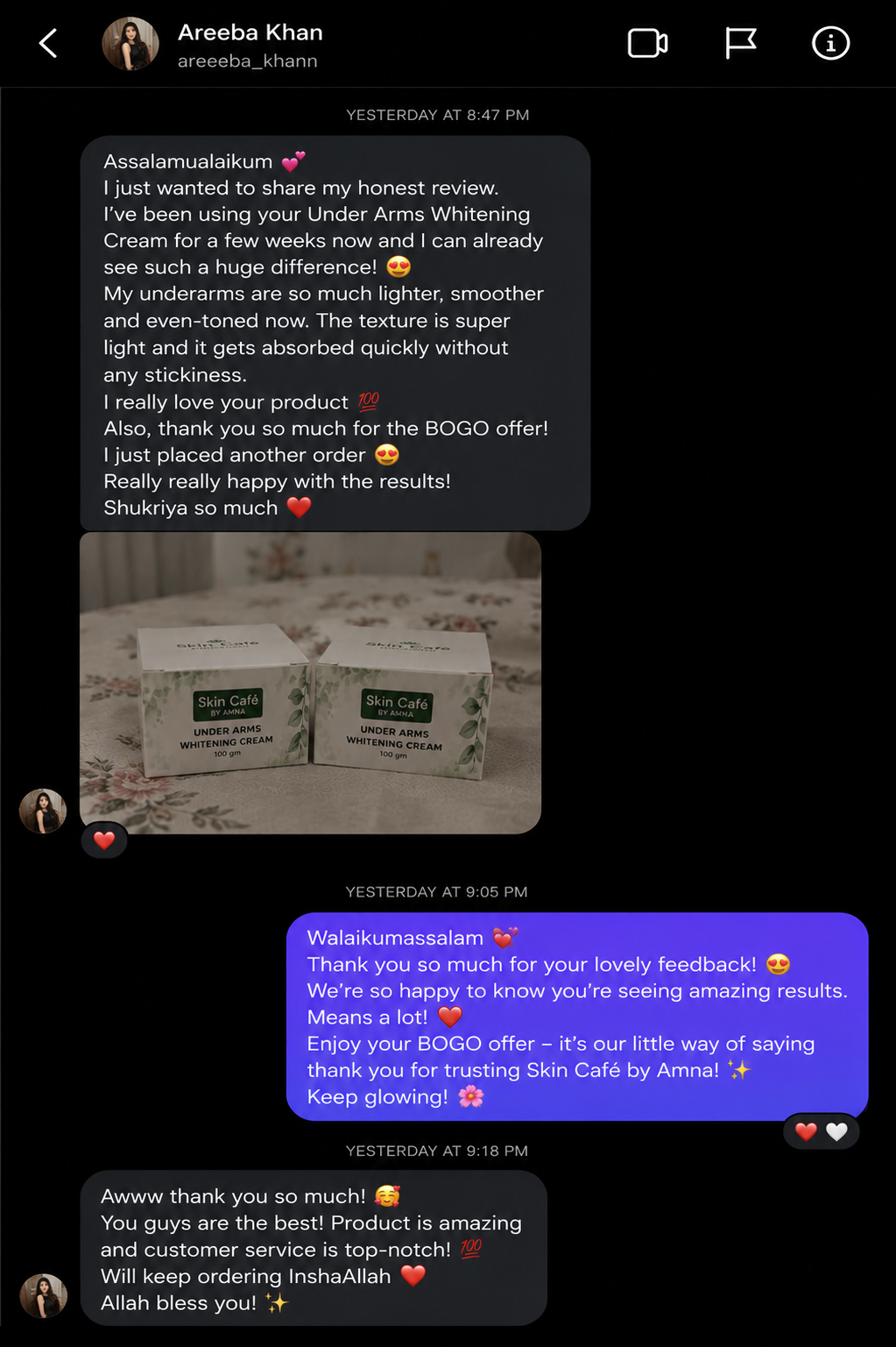 UNDER ARMS PRIVATE PARTS WHITENING CREAM