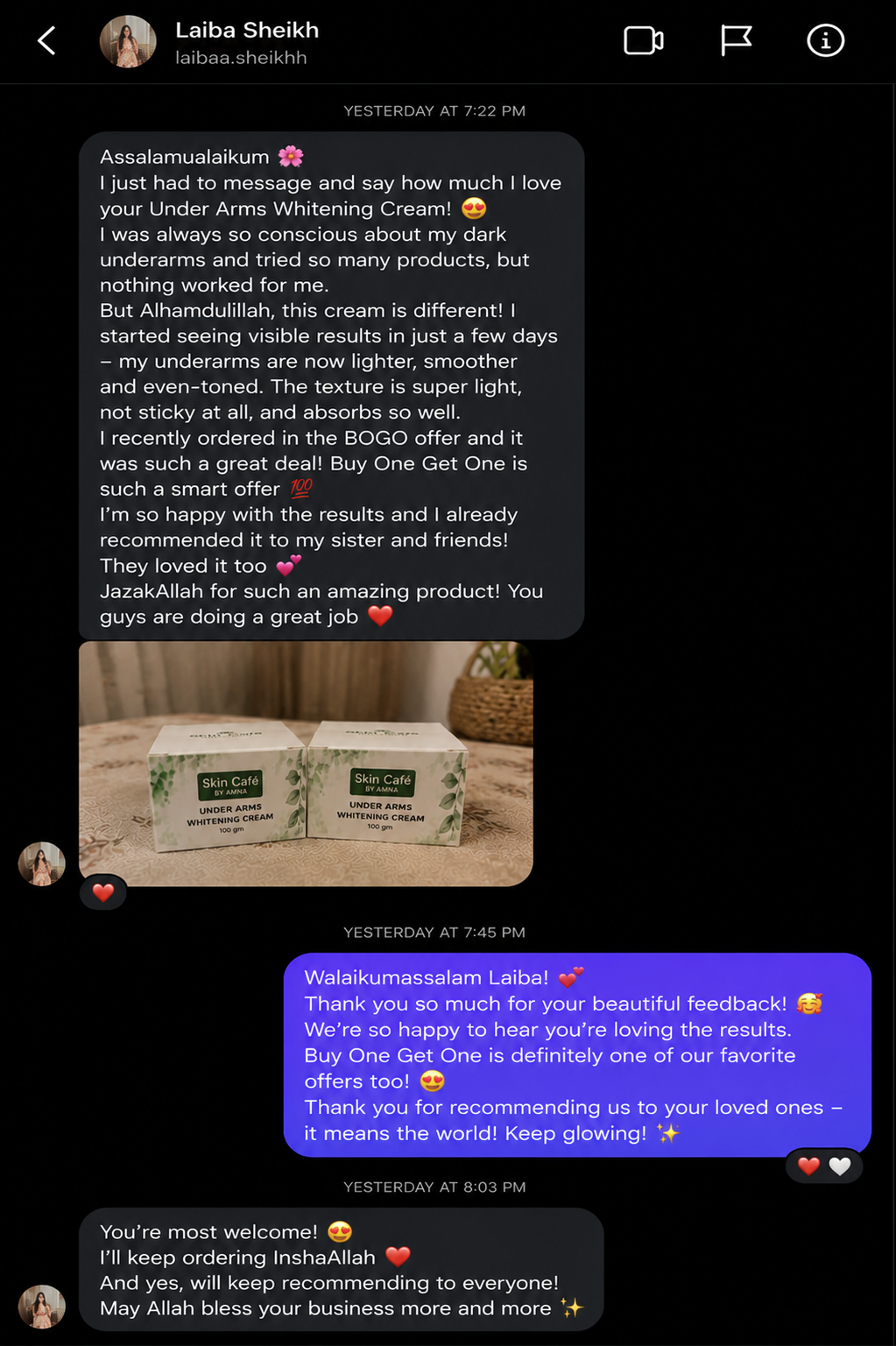 UNDER ARMS PRIVATE PARTS WHITENING CREAM