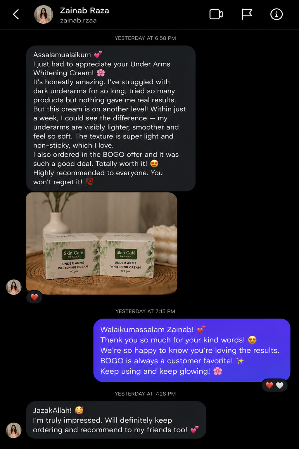 UNDER ARMS PRIVATE PARTS WHITENING CREAM
