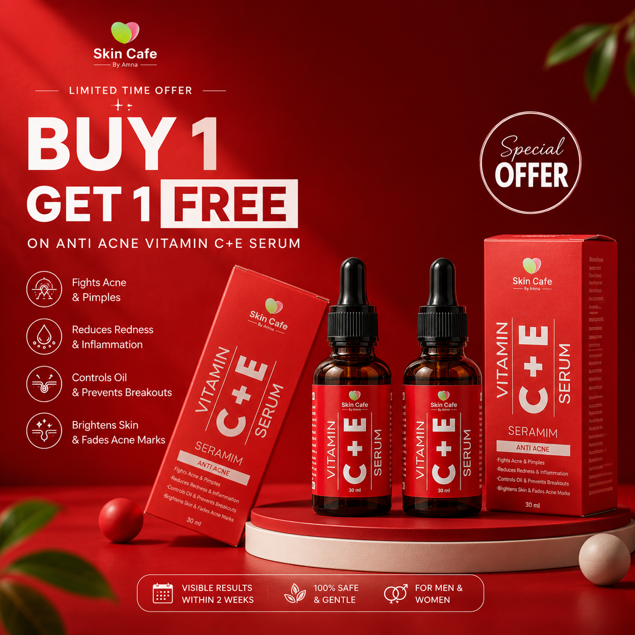ANTI ACNE  SERUM REMOVE ACNE IN 3 DAYS !
