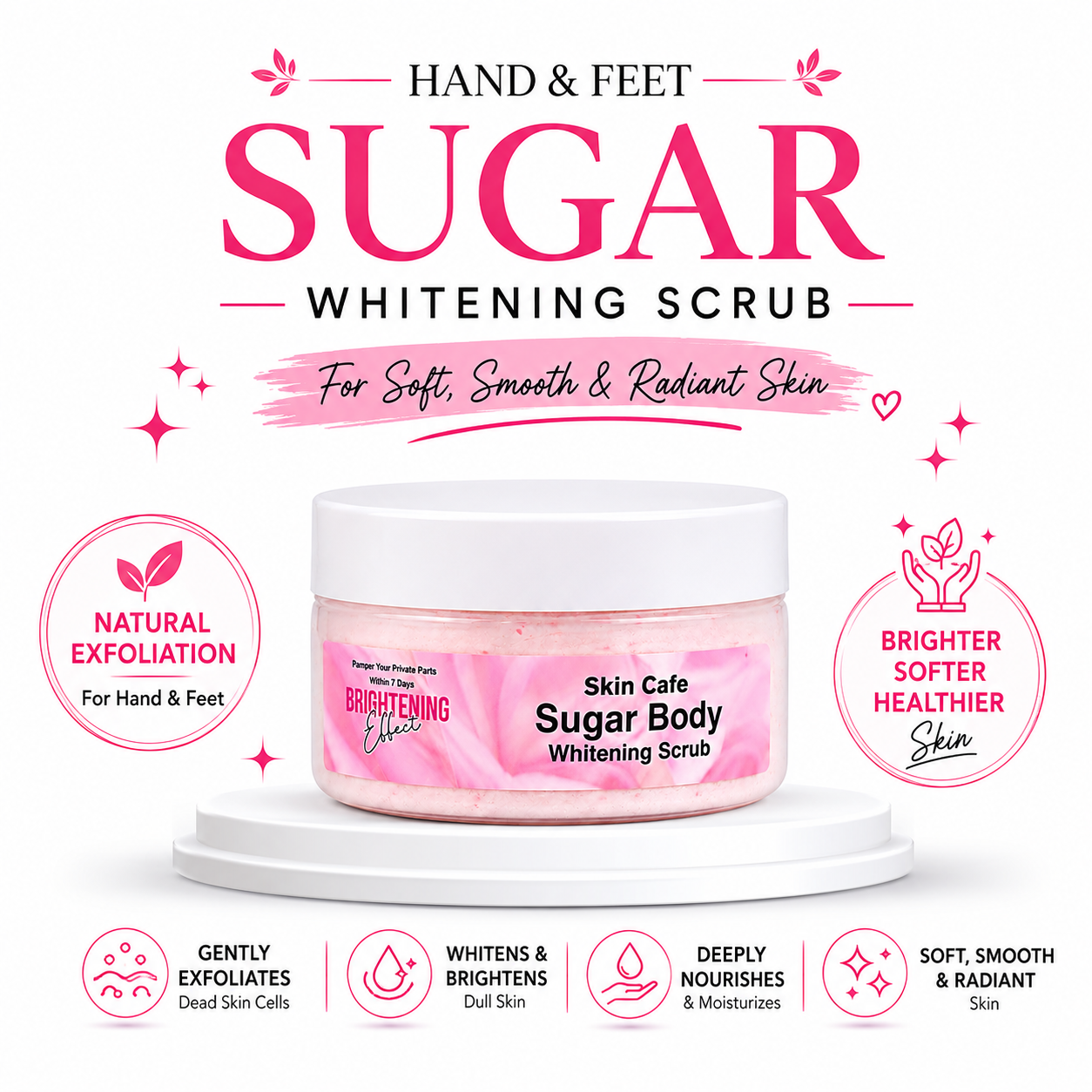 HAND FEET SUGAR WHITENING SCRUB