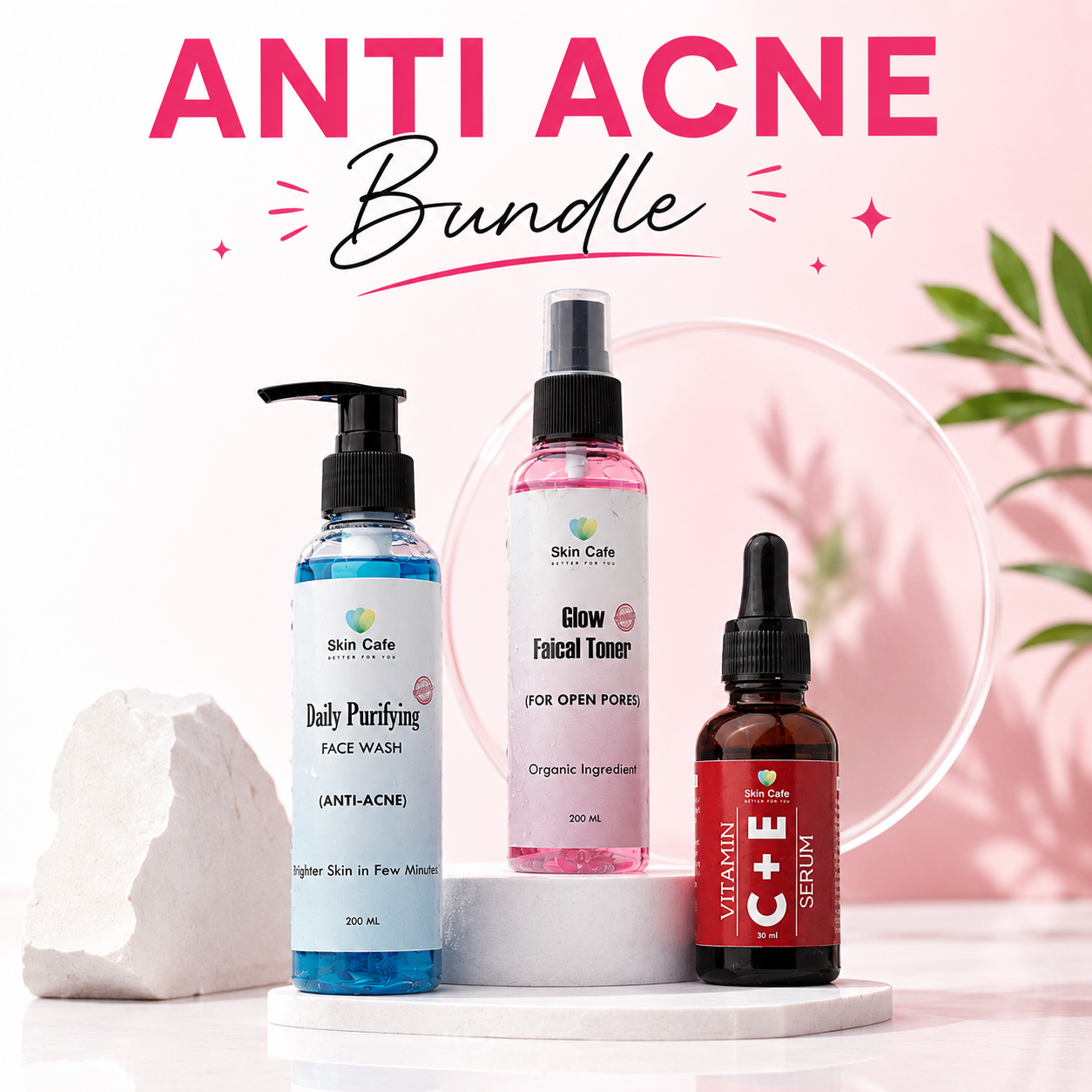 ANTI ACNE BUNDLE (REMOVE ACNE WIITHIN 7 DAYS )