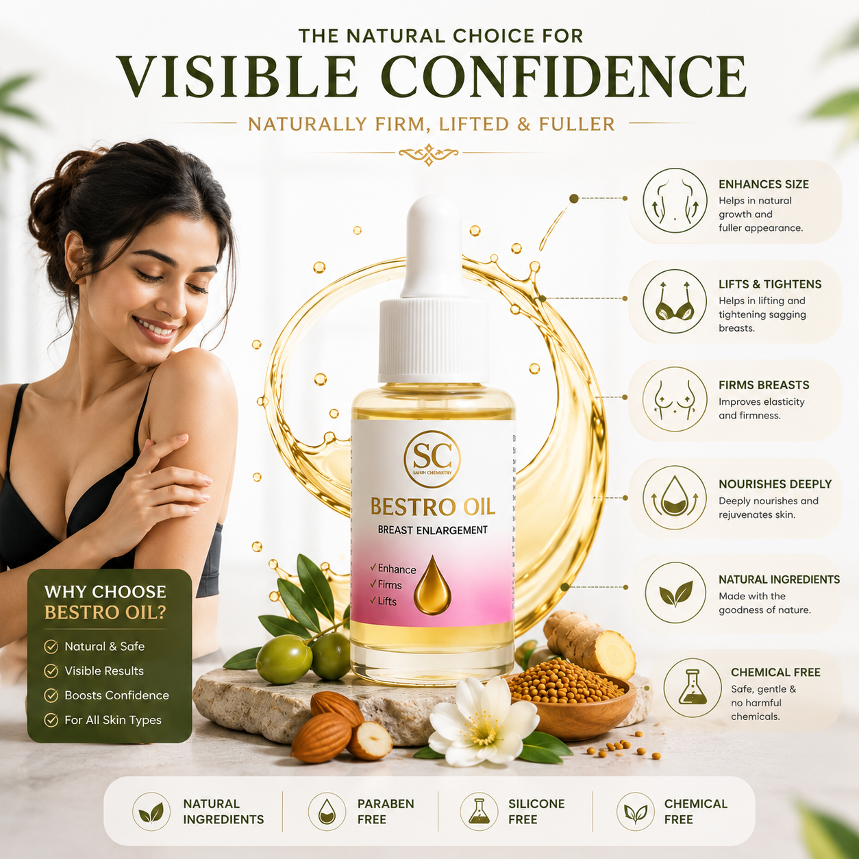 BESTRO BREAST SERUM (100% NATURAL RESULTS )