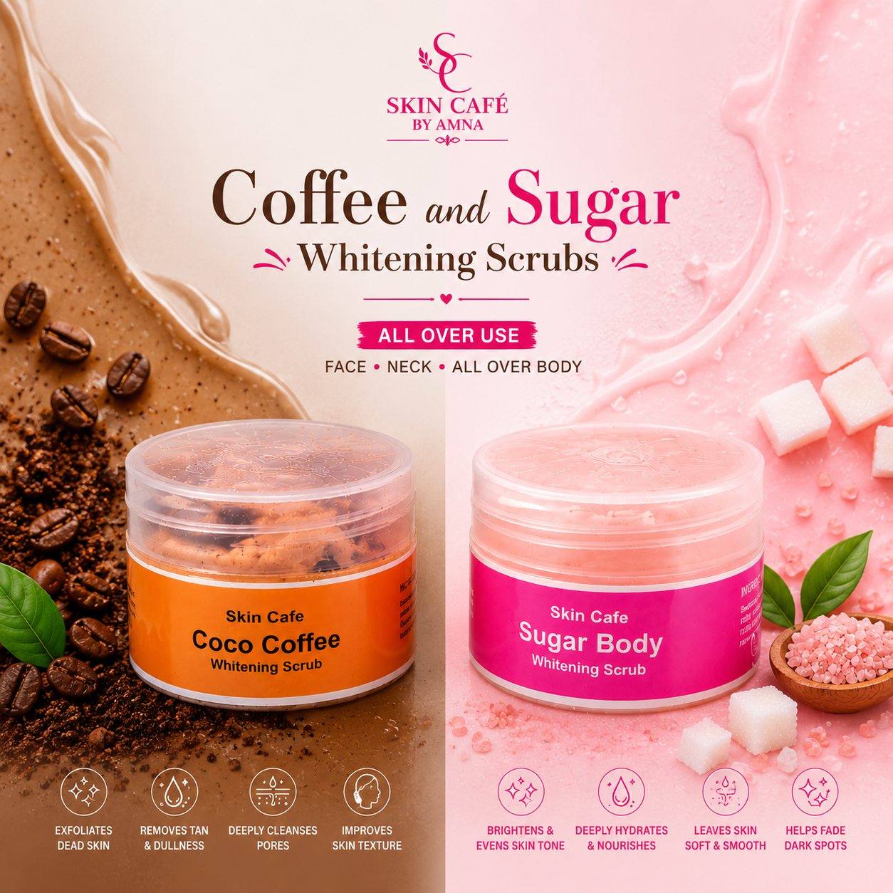COFFEE & SUGAR WHITENING SCRUB