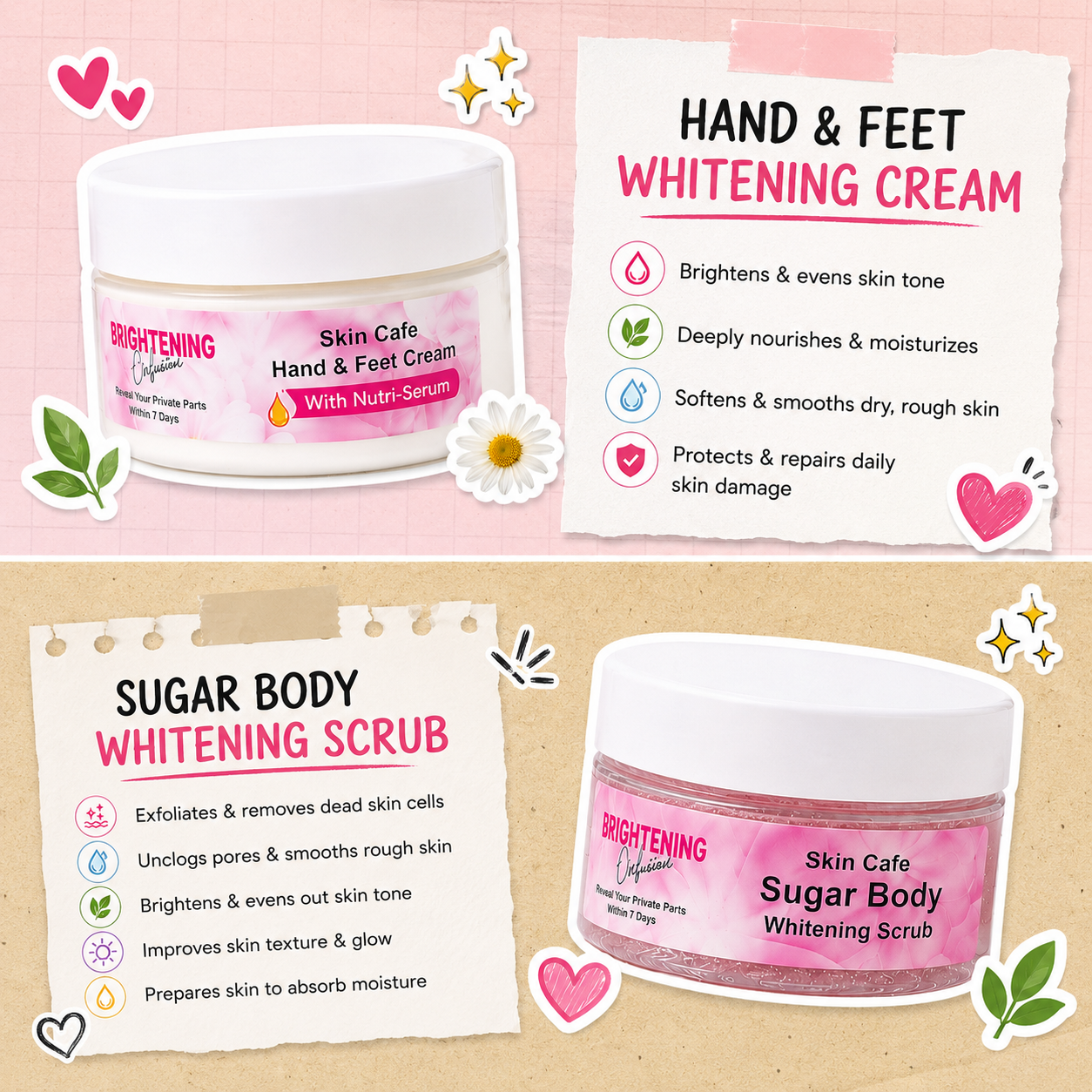 HAND FEET & BODY WHITENING BUNDLE